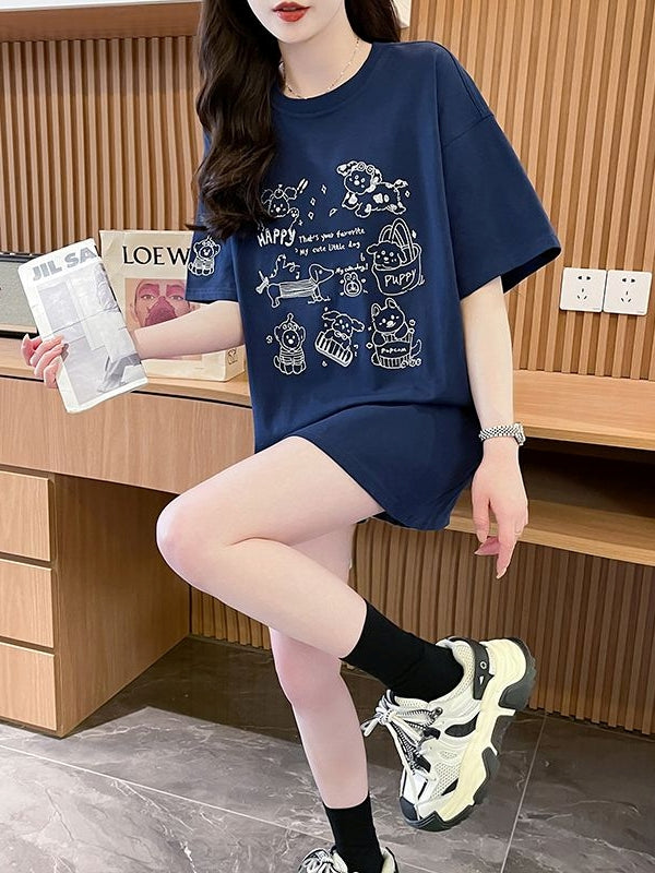 Lace Scarf Cotton Tshirt X3243