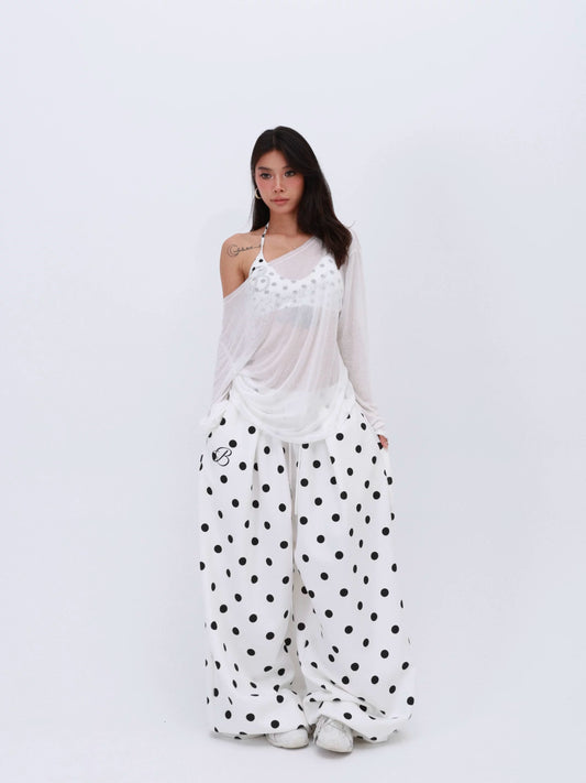 American Polka Dot Casual Pants X3631
