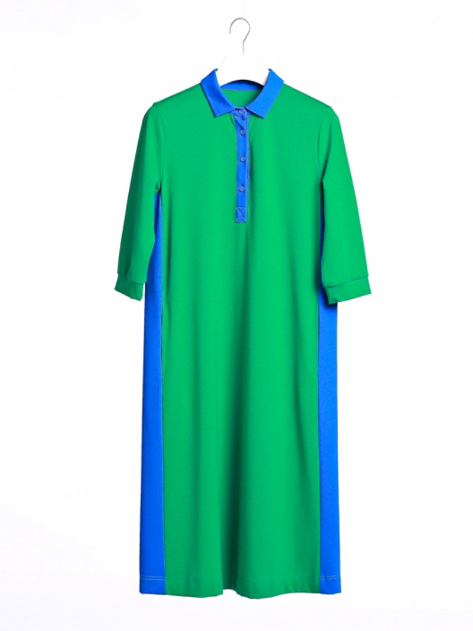 Bicolor Sporty Dress X2096