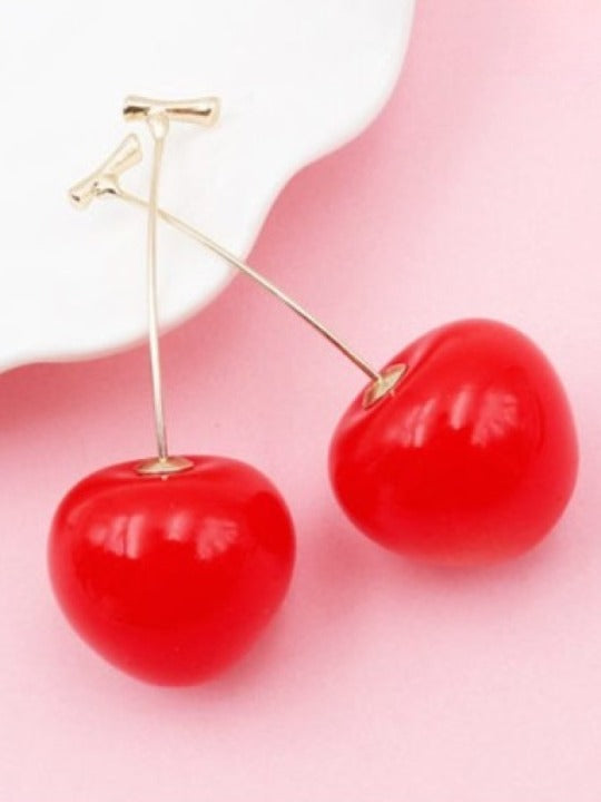Cherry Crystal Earrings X838