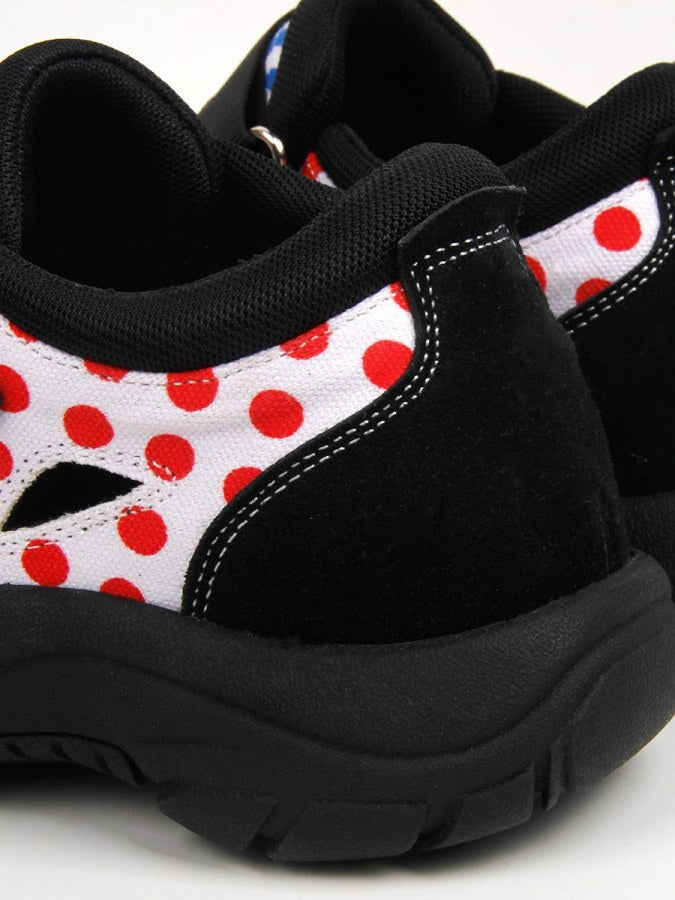 Round Toe Dot Check Flat Shoes X2117