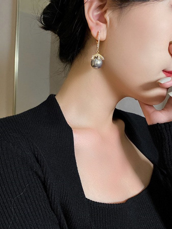 Decoration pearl earrings X2031