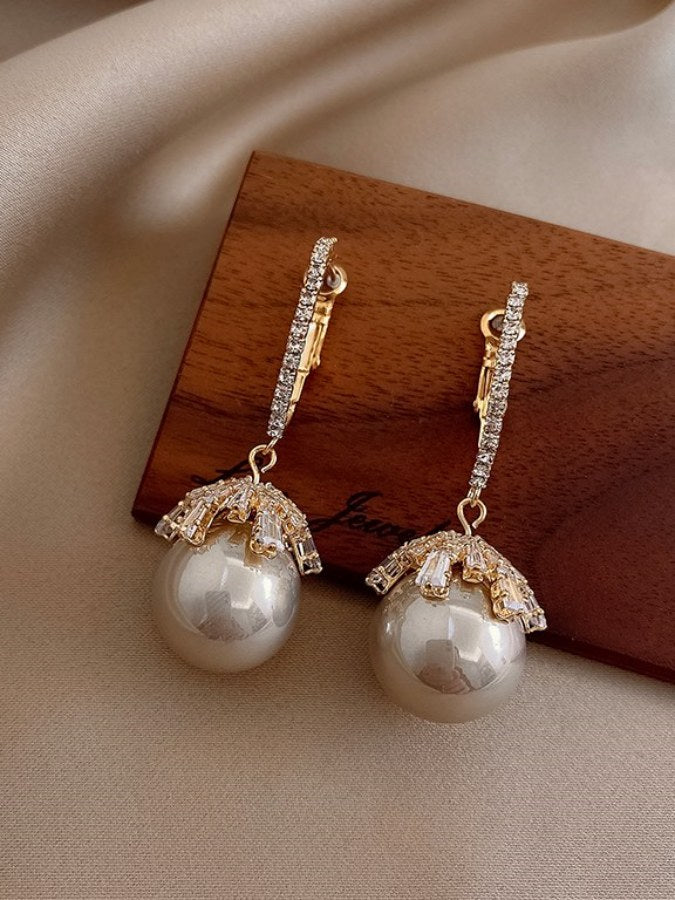 Decoration pearl earrings X2031