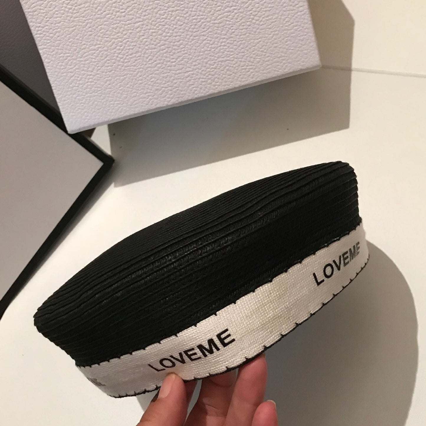 Black Straw Beret X266
