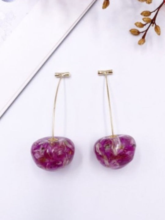 Cherry Crystal Earrings X838
