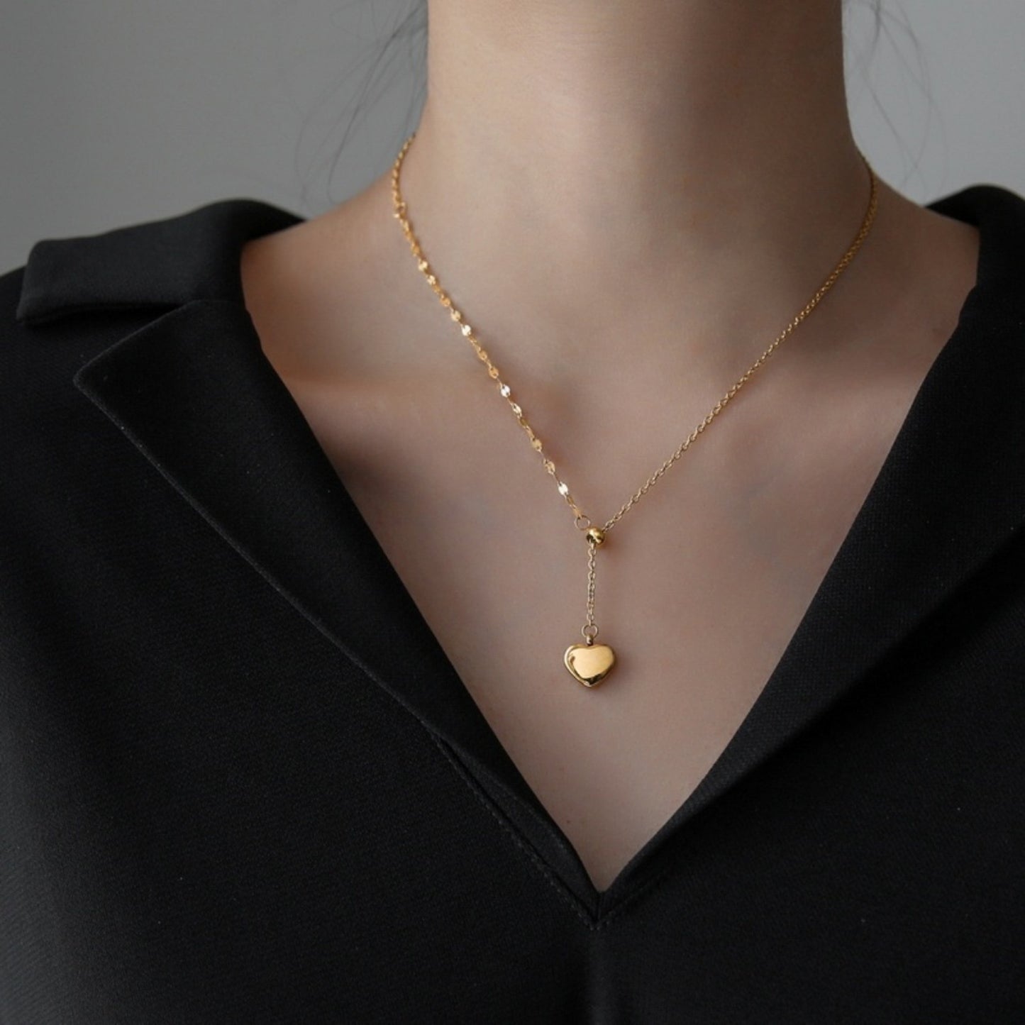 Heart pendant necklace X075