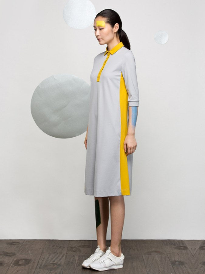 Bicolor Sporty Dress X2096