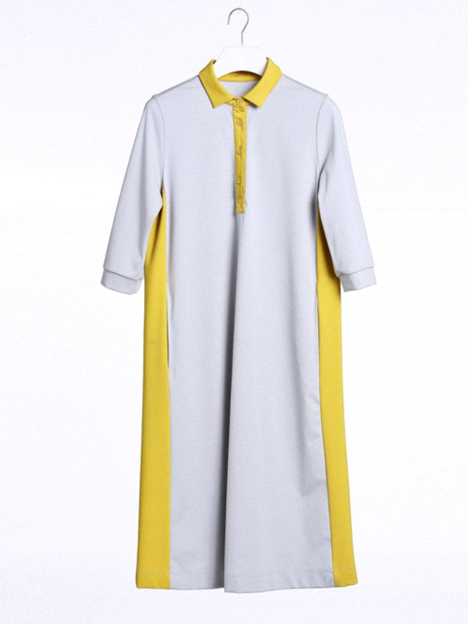 Bicolor Sporty Dress X2096