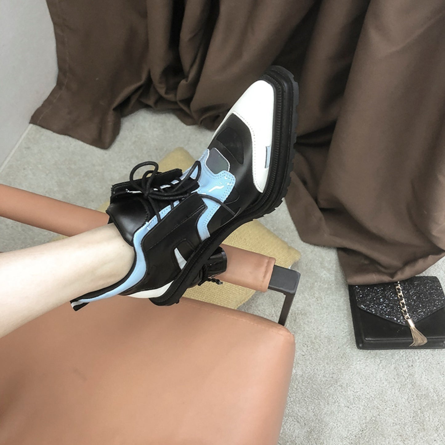 尖頭高跟皮鞋X033