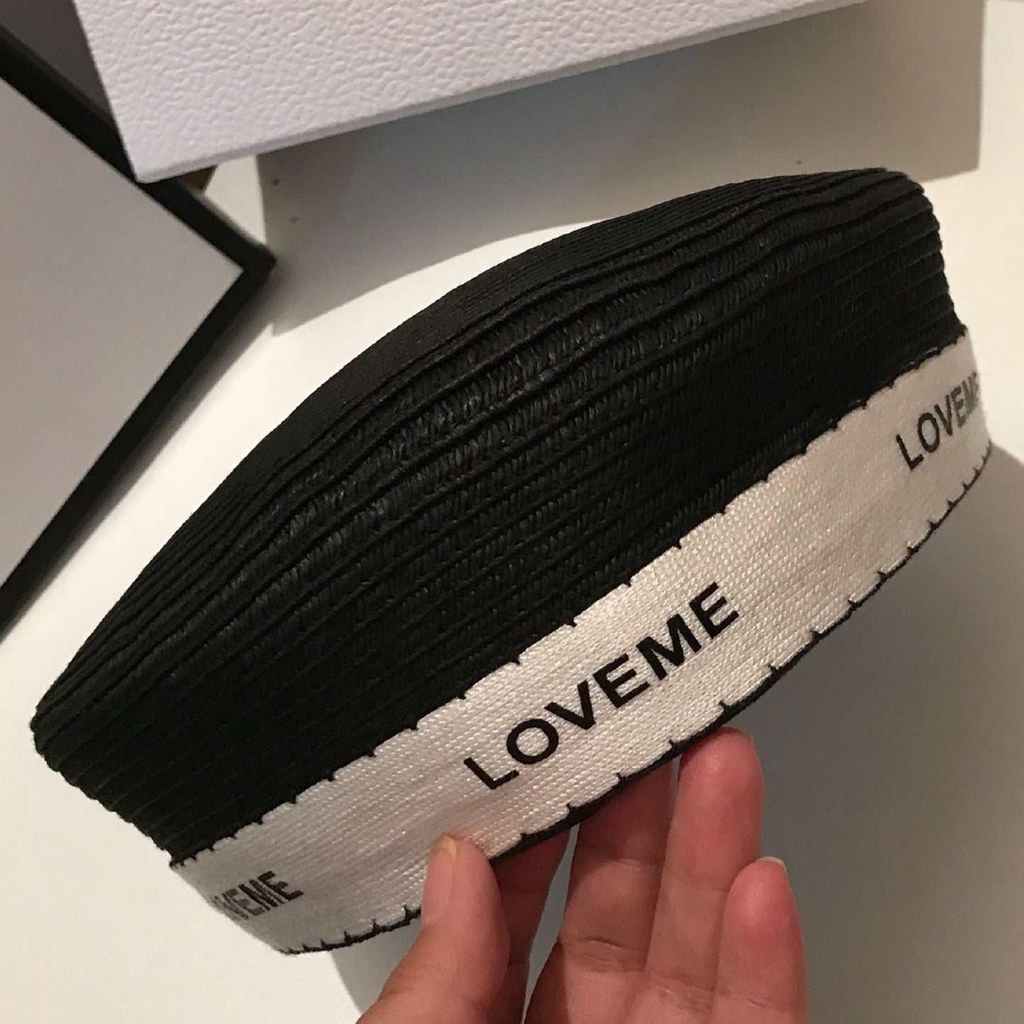 Black Straw Beret X266