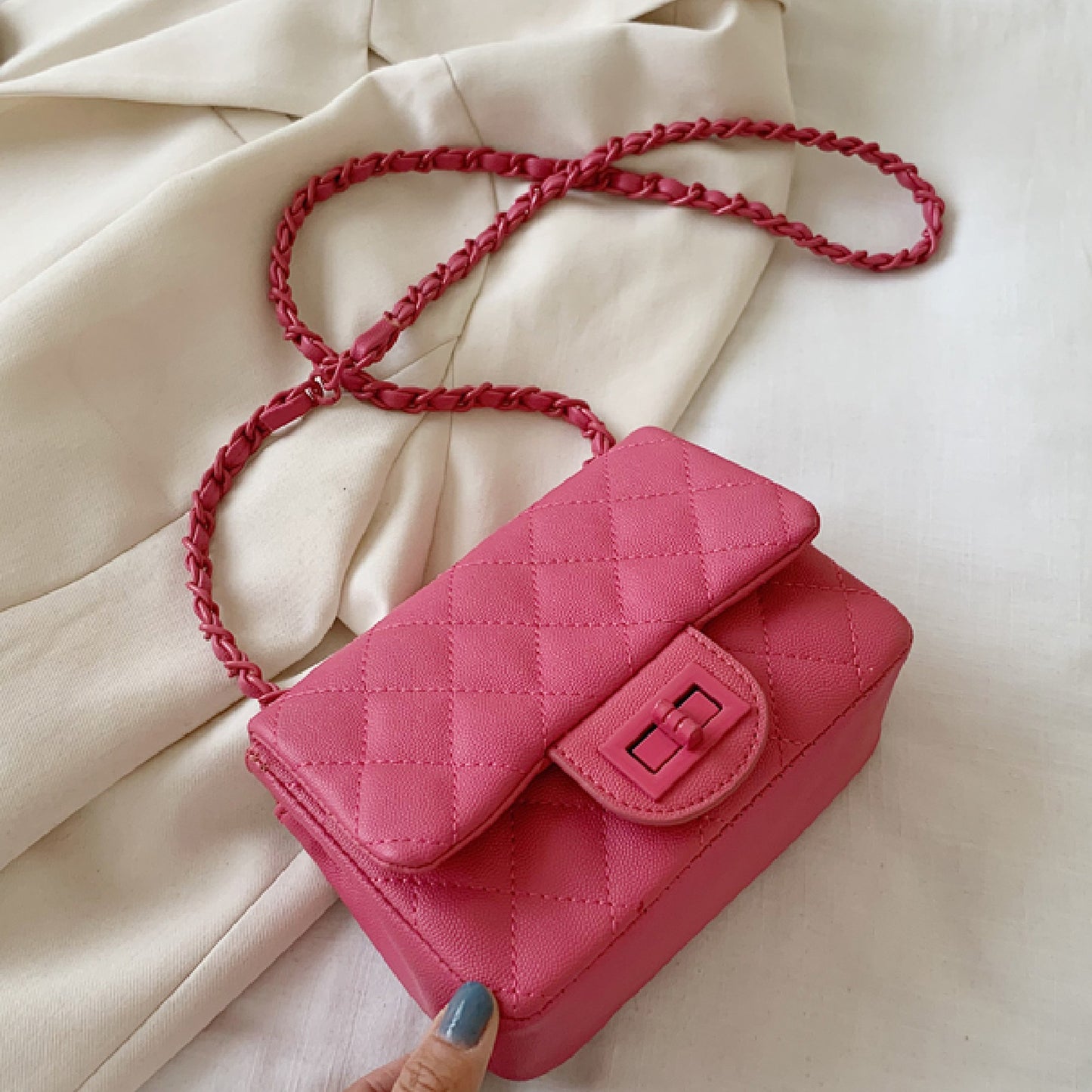 Diamond Stitch Square Bag X307