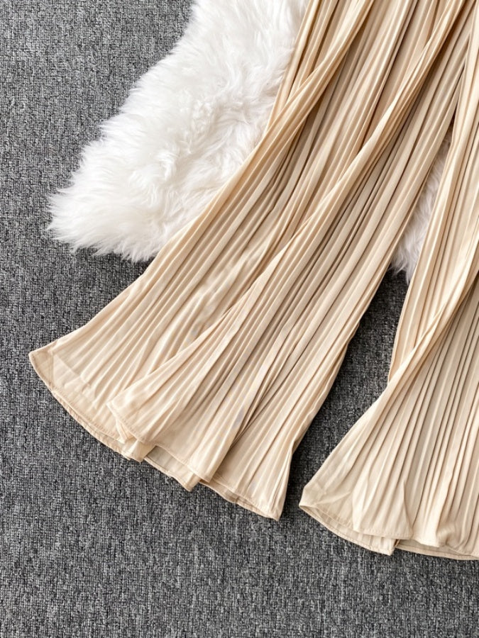Sleeveless Lapel Color Jumpsuit X1312
