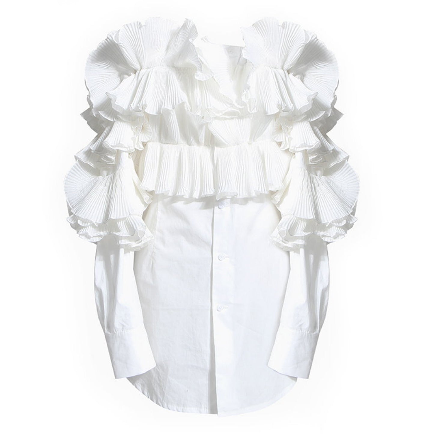 Off shoulder frill blouse X220