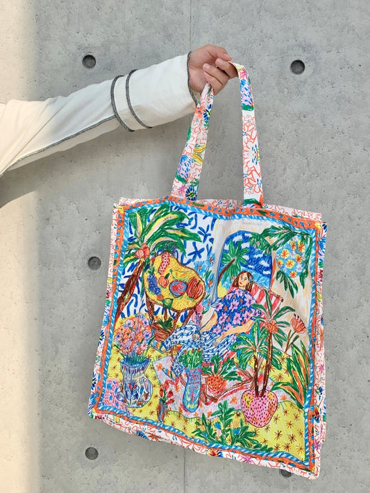 Multi-pattern tote bag X953