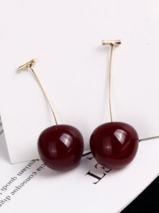Cherry Crystal Earrings X838