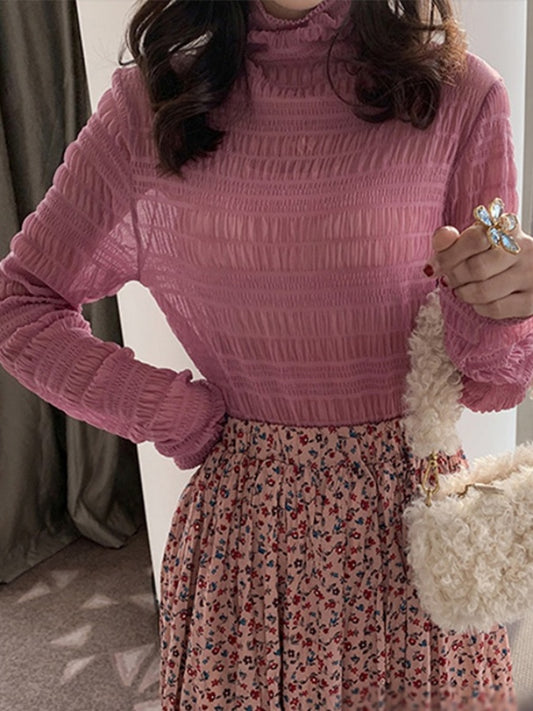 Turtleneck botoming top X906