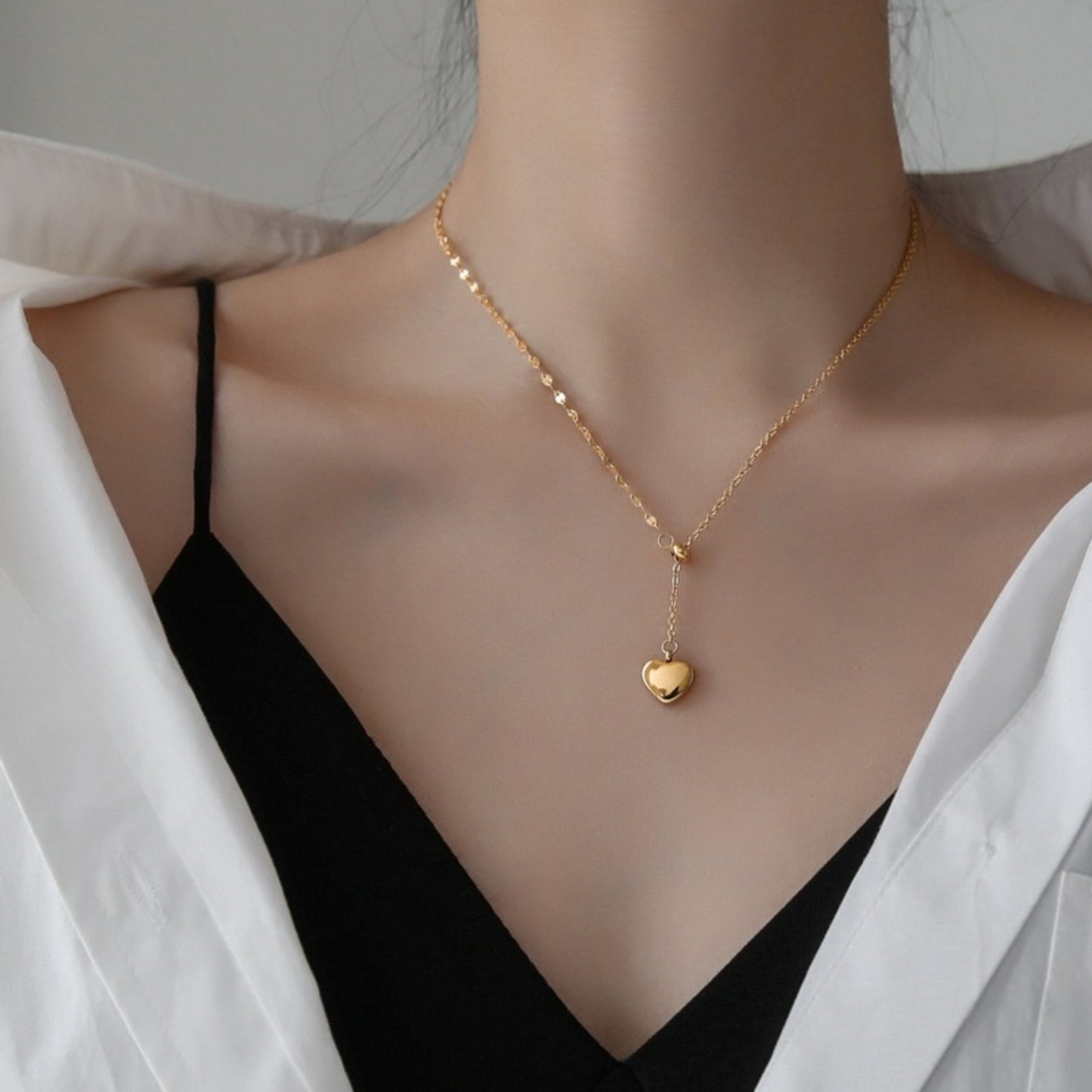 Heart pendant necklace X075