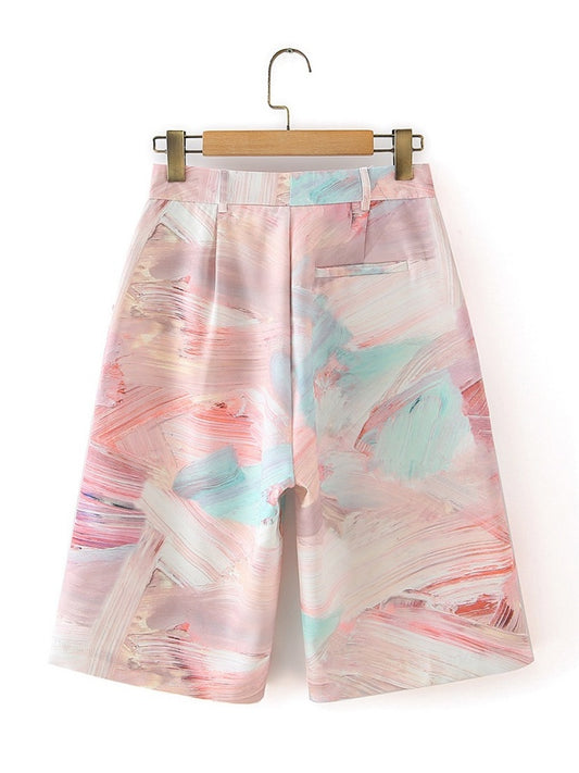 大理石短底褲 X1101