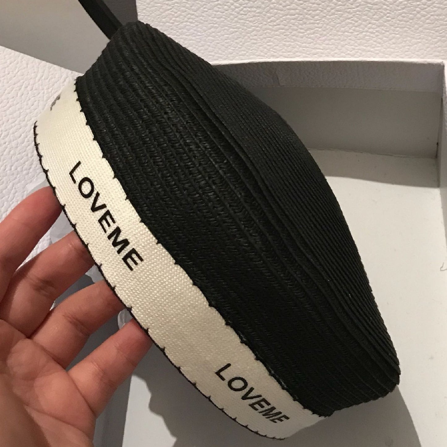 Black Straw Beret X266