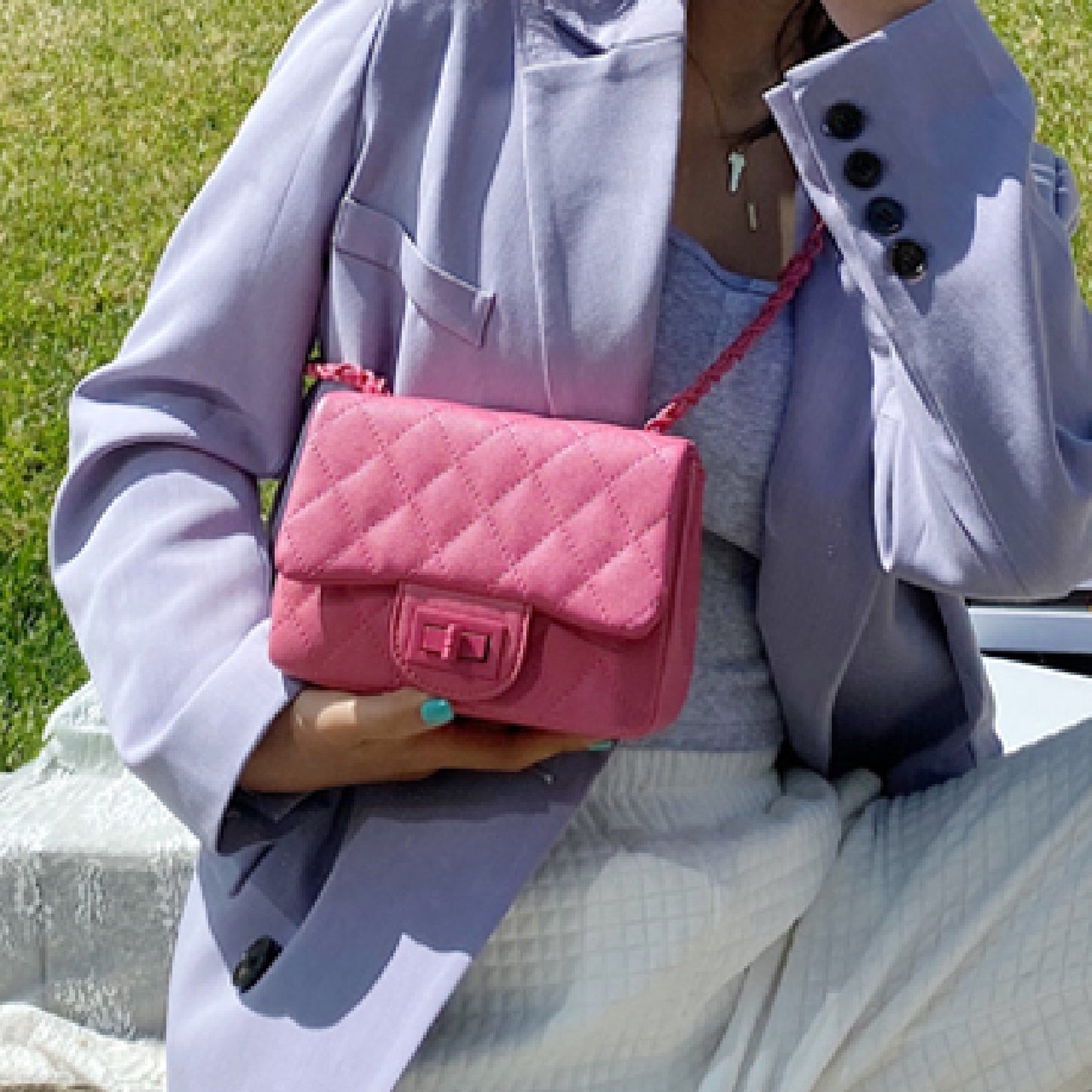 Diamond Stitch Square Bag X307