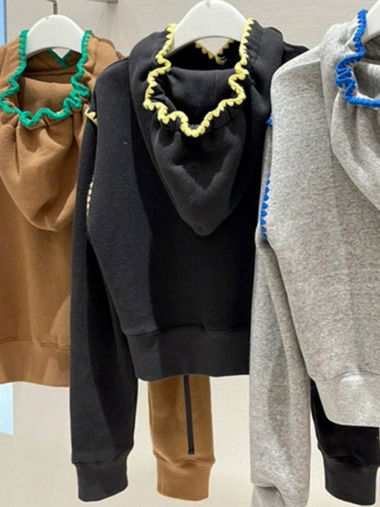 Line Hood 風格連帽衫 X2081