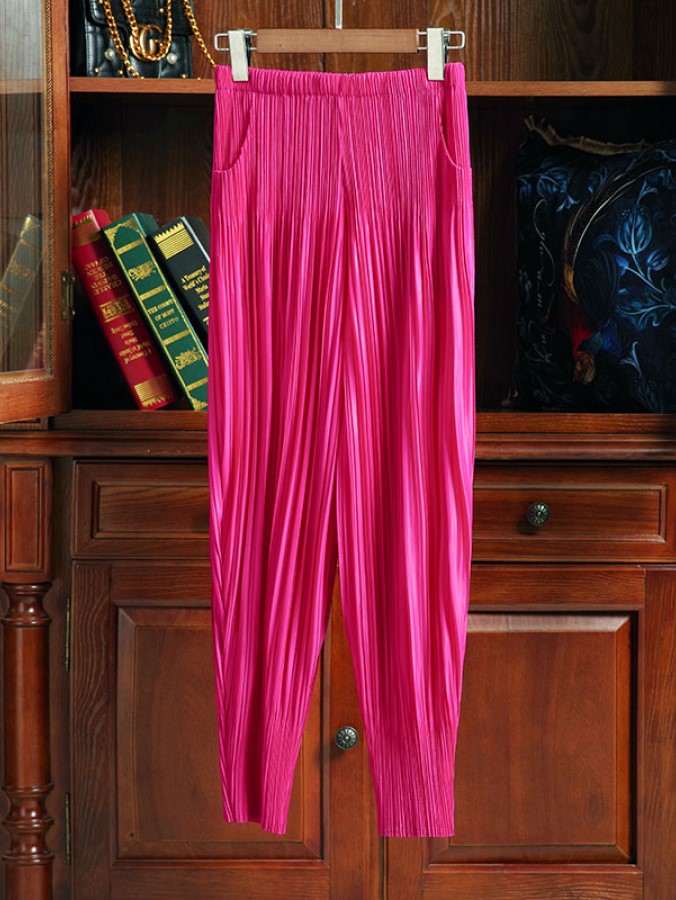 High Waist Pleated Jogger Pants X1262