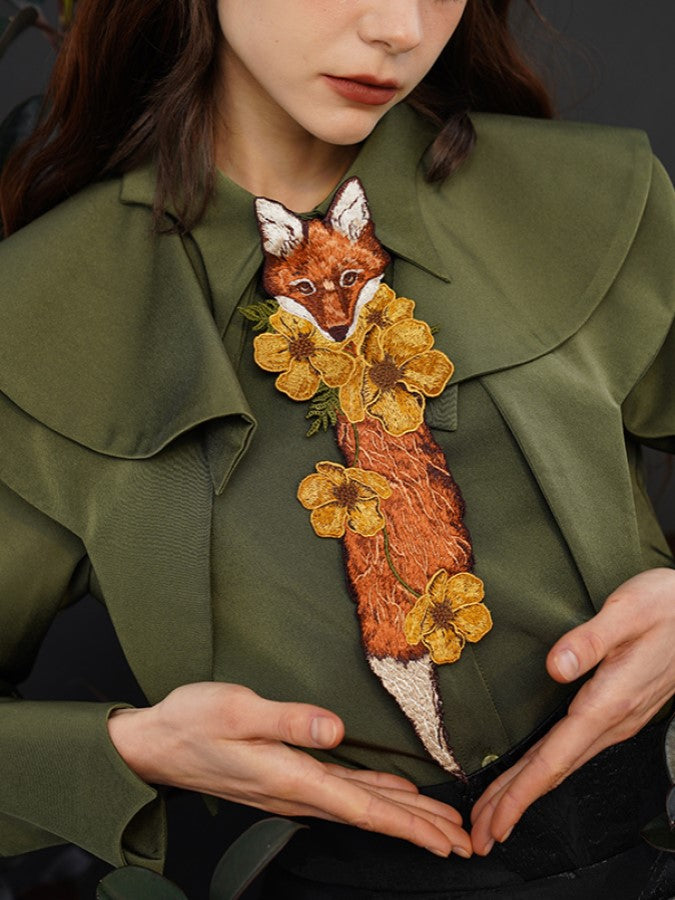 Foxtail Flower Necklace X1009