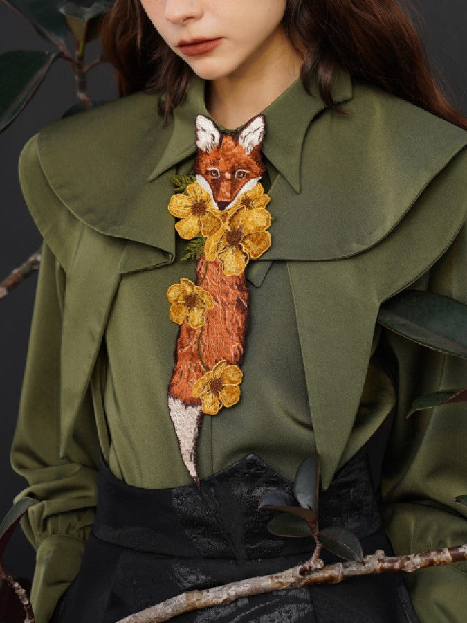 Foxtail Flower Necklace X1009