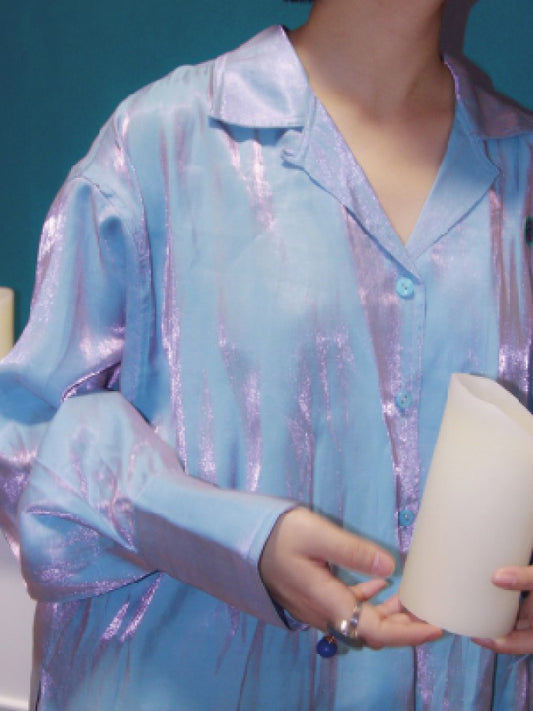 極光領襯衫X1241