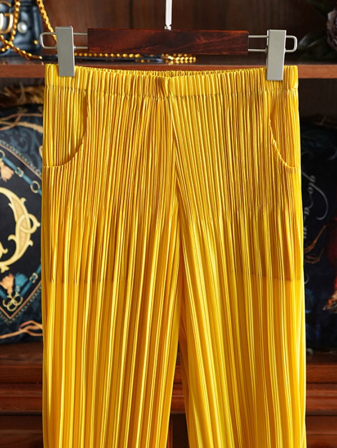 High Waist Pleated Jogger Pants X1262