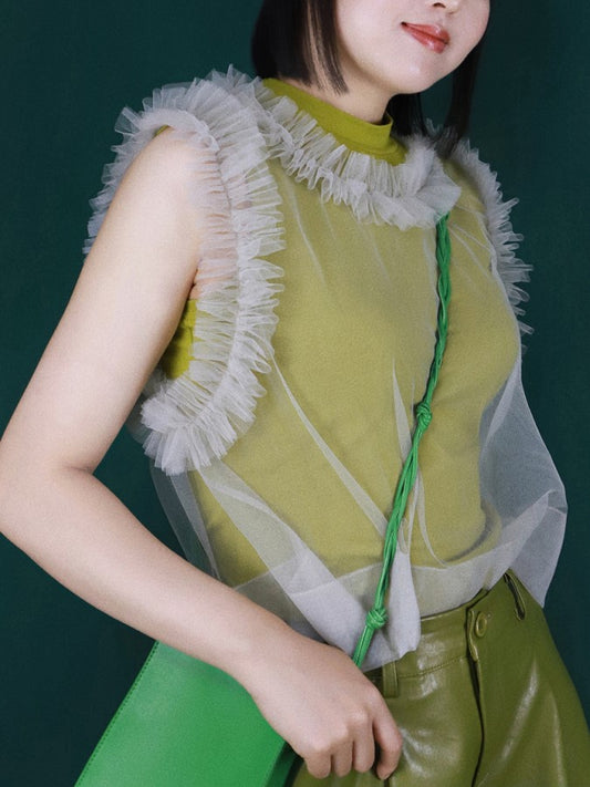 邊緣網眼背心 X1444