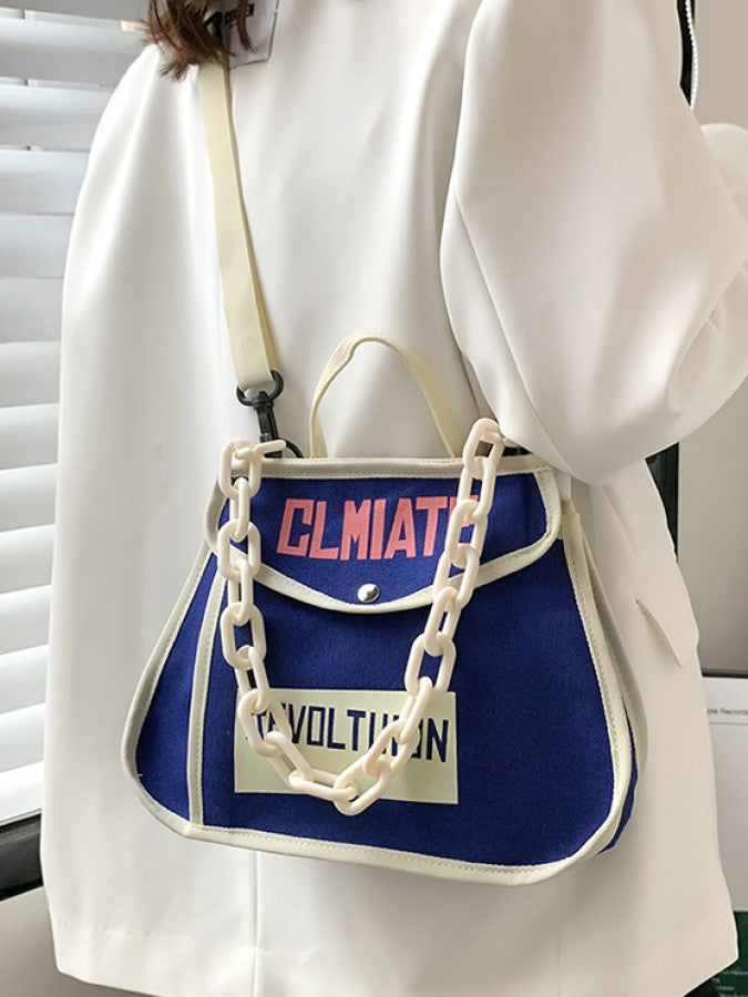 Color Piping Messenger Bag X1479