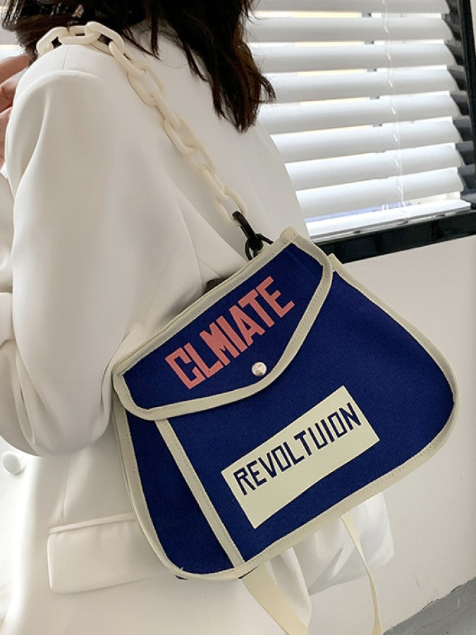Color Piping Messenger Bag X1479