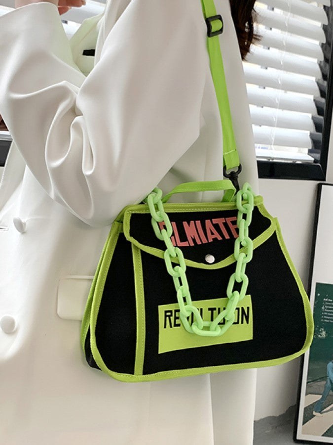 Color Piping Messenger Bag X1479