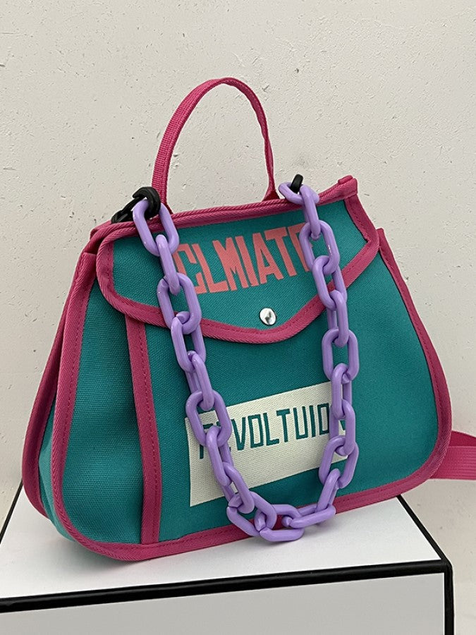Color Piping Messenger Bag X1479