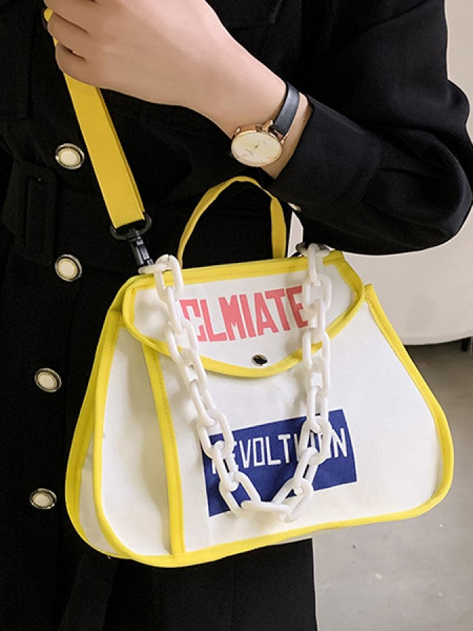 Color Piping Messenger Bag X1479