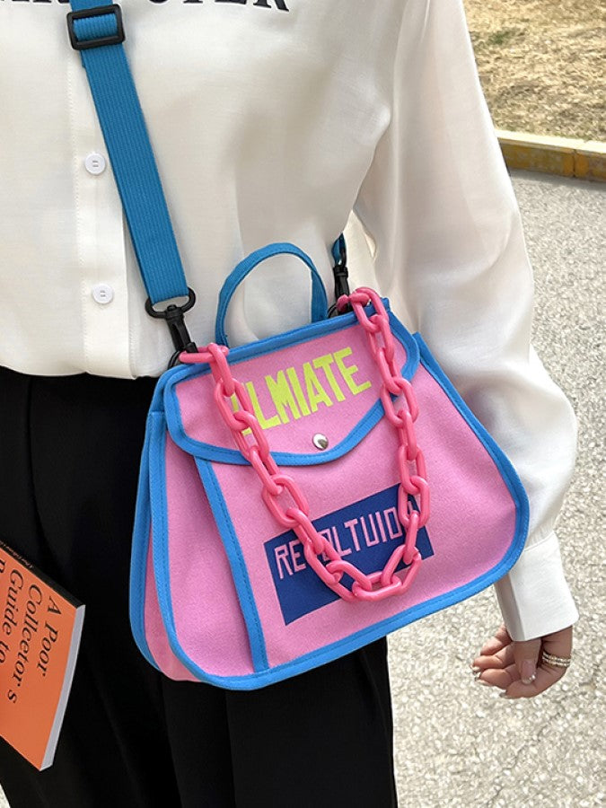 Color Piping Messenger Bag X1479