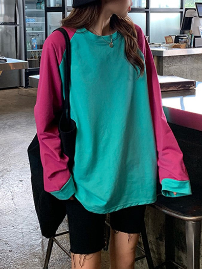 Multi-color long sleeve T-shirt X1835