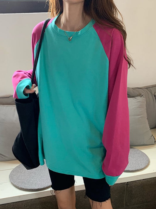 Multi-color long sleeve T-shirt X1835