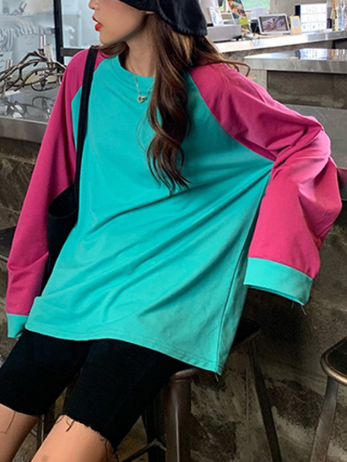 Multi-color long sleeve T-shirt X1835