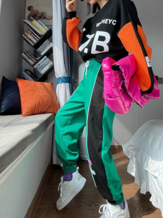 Side Line Stitch Sporty Sweatpants X1975