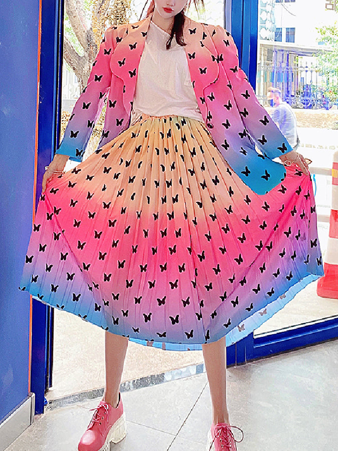 蝴蝶漸層套裝X206