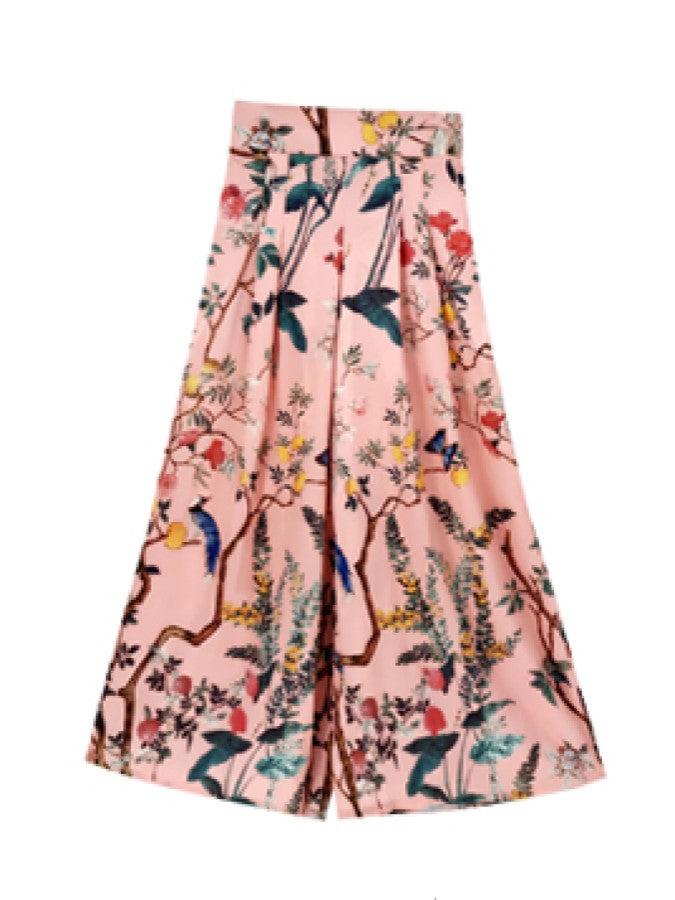 Botanical Art Loose Pants X2210