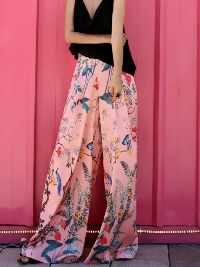 Botanical Art Loose Pants X2210