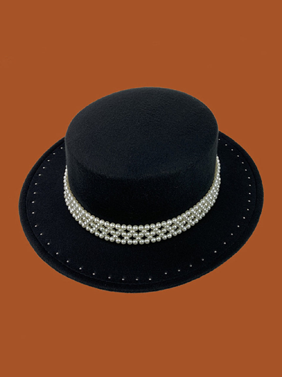 Pearl Flat Brim Hat X251