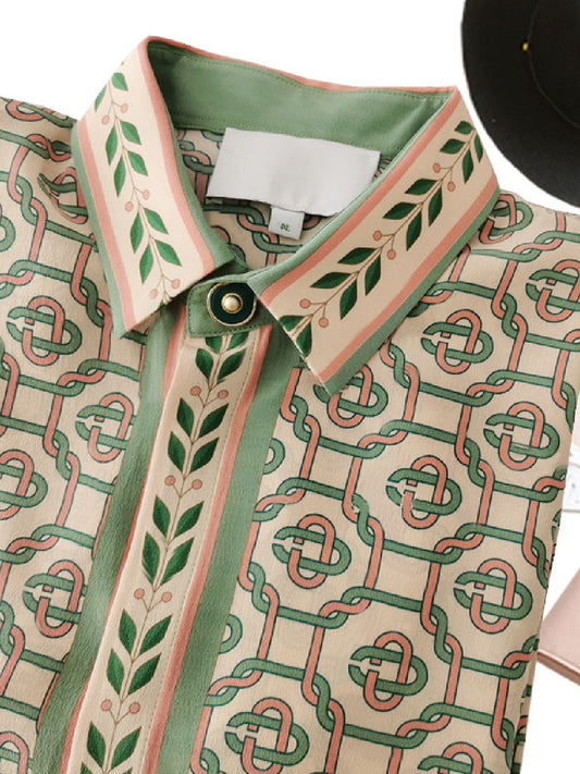 Retro modern blouse X348