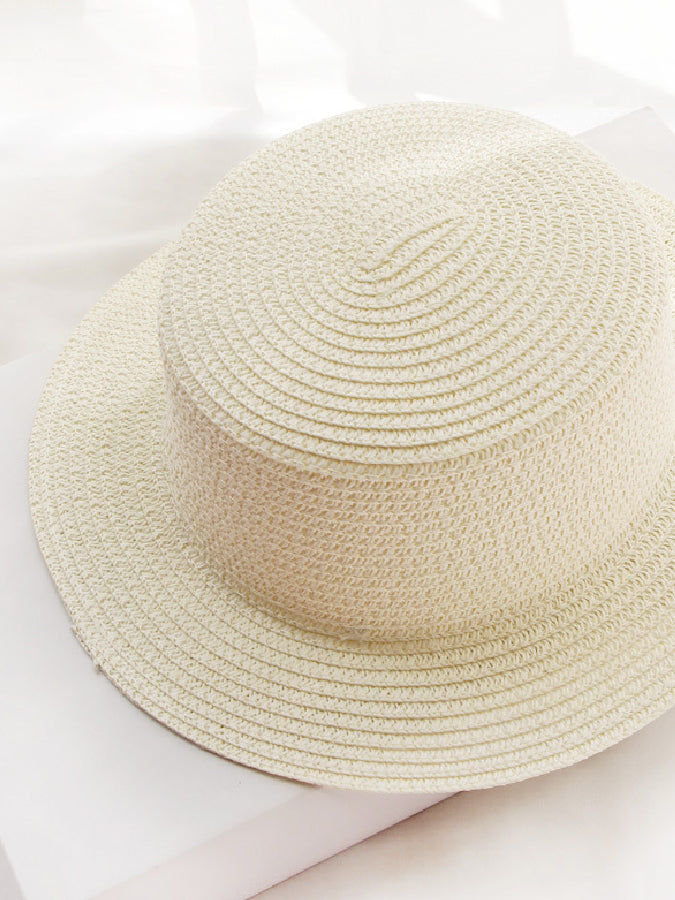 Vivid Flat Top Straw Hat X459