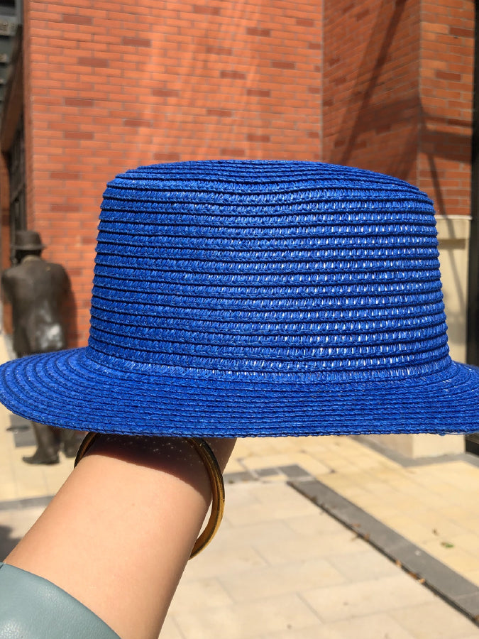 Vivid Flat Top Straw Hat X459