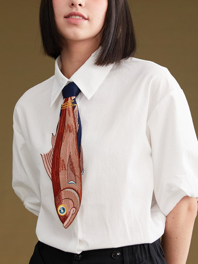 Fish-stitch tie X705