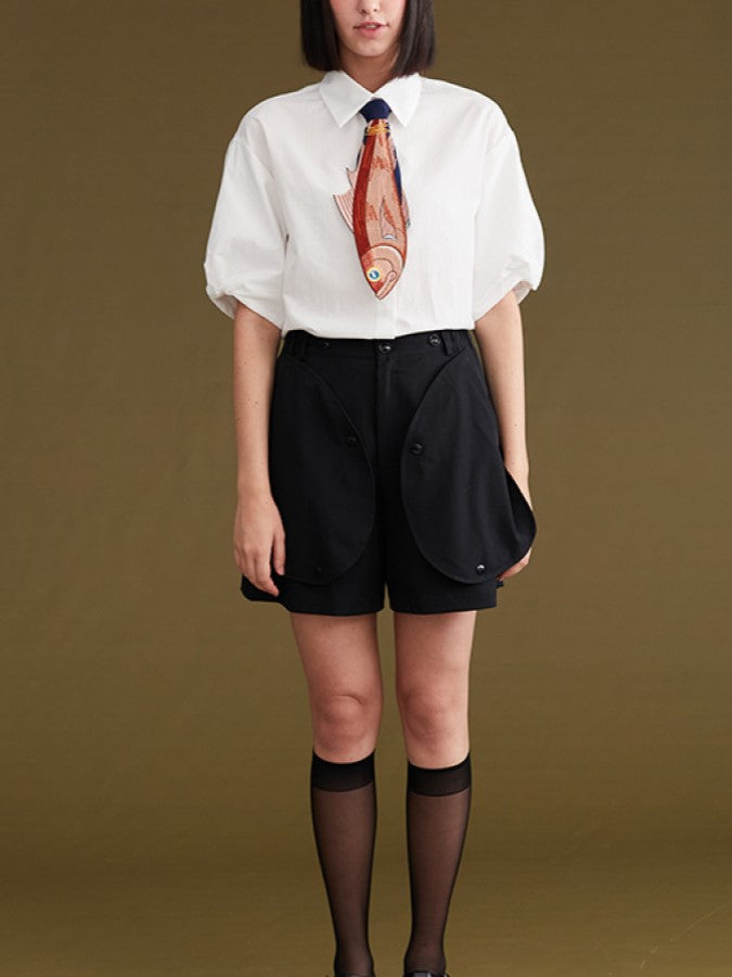 Fish-stitch tie X705